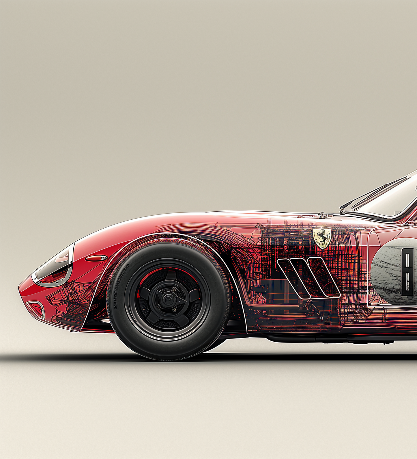 TRANSPARENCY - GTO '62 RACE TRANSPARENCY