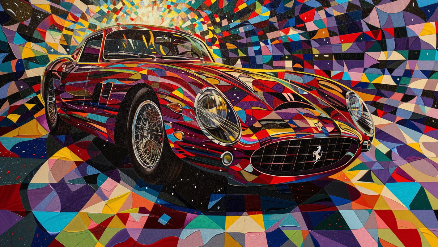 KANDINSKY - WASSILY PAINT 250 GTO IN HIS STYLE
