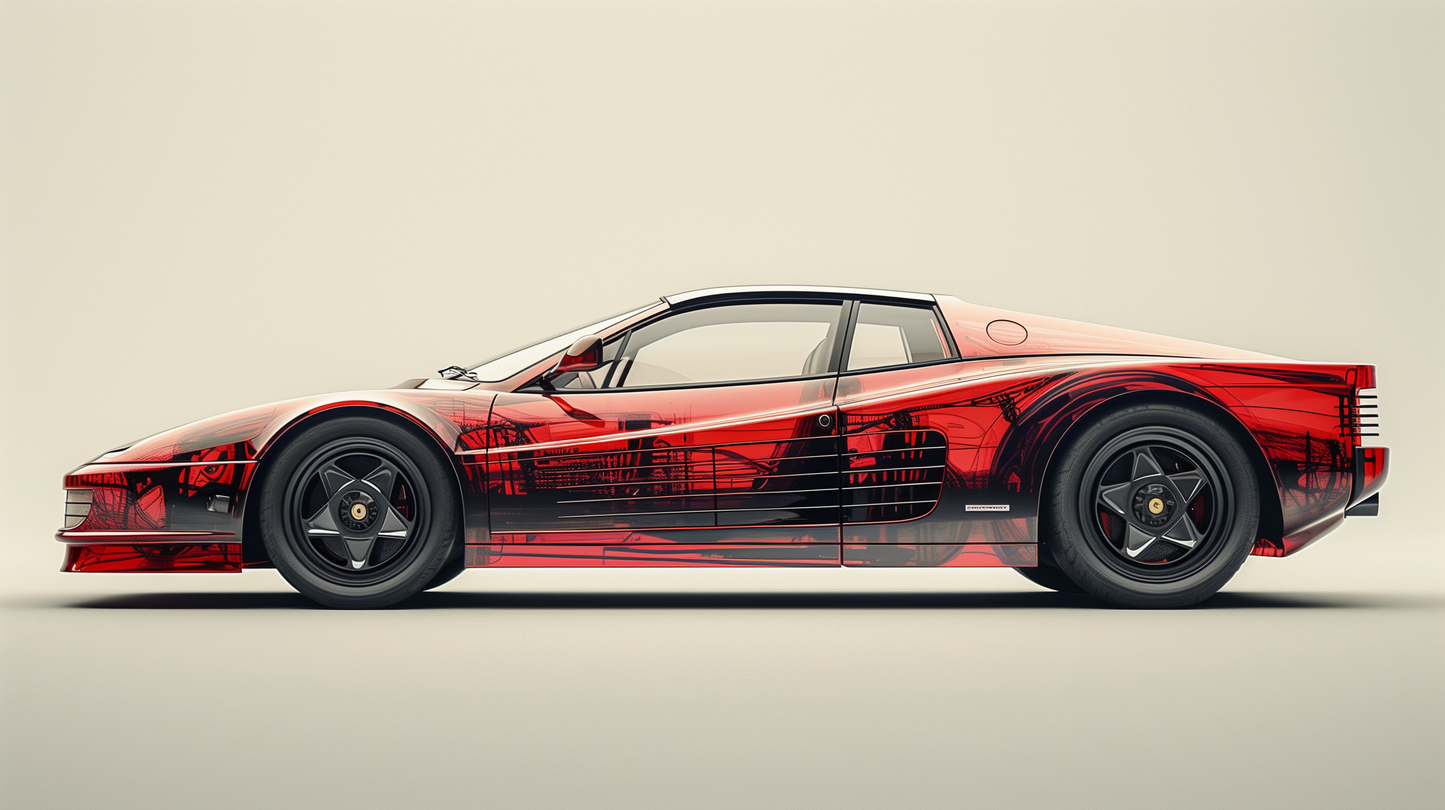TRANSPARENCY - TESTA ROSSA RED TRANSPARENCY