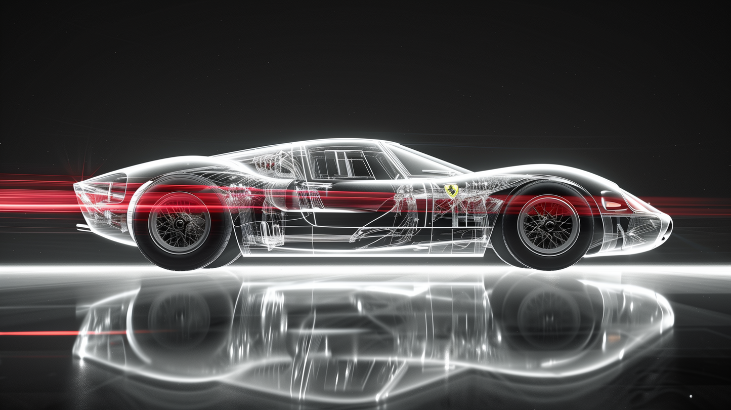 TRANSPARENCY - 330 P4 '67 RED LINE