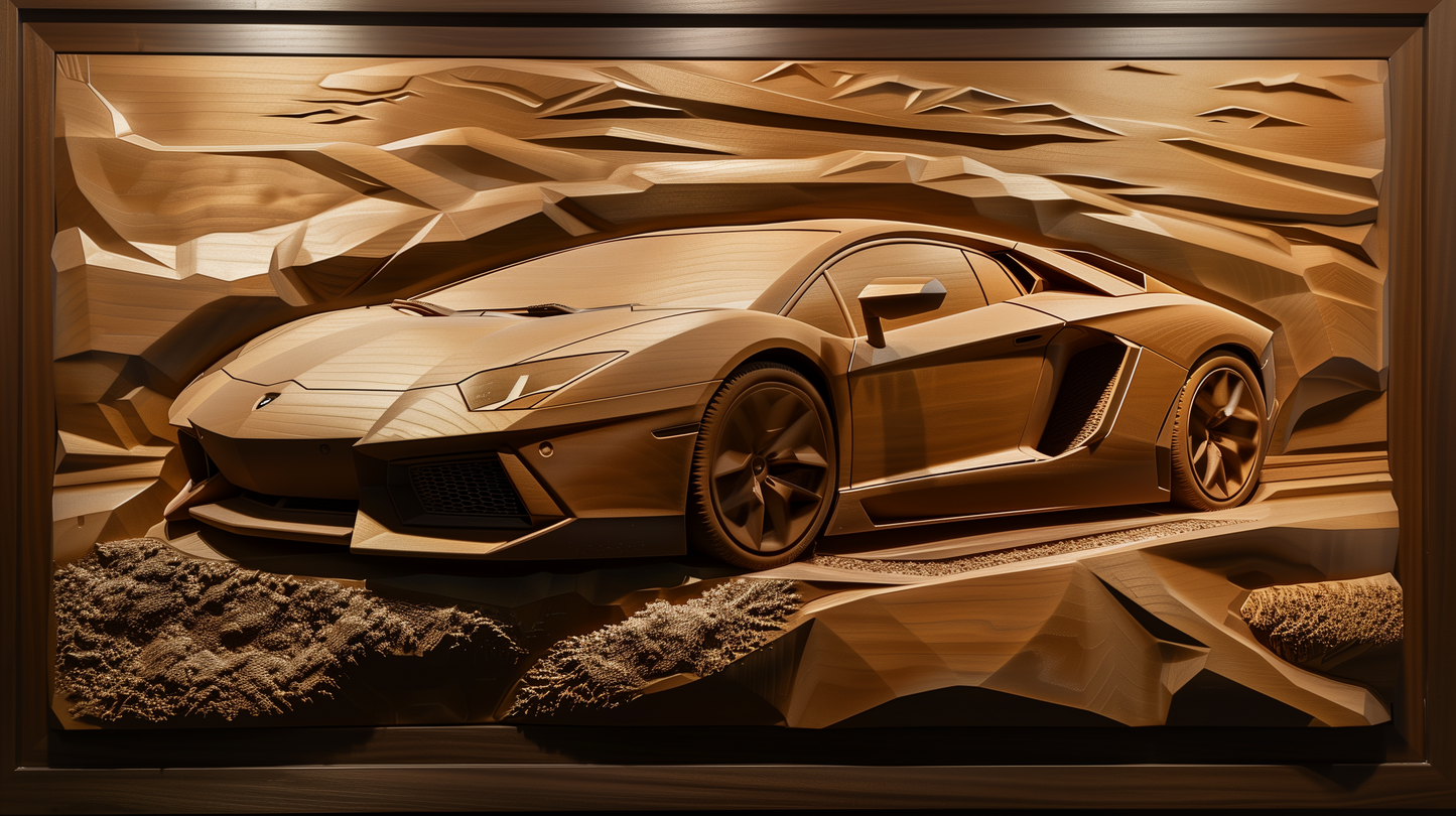 SCULPTURE - BRIAR WOOD FOR A SCULPTURE OF AVENTADOR