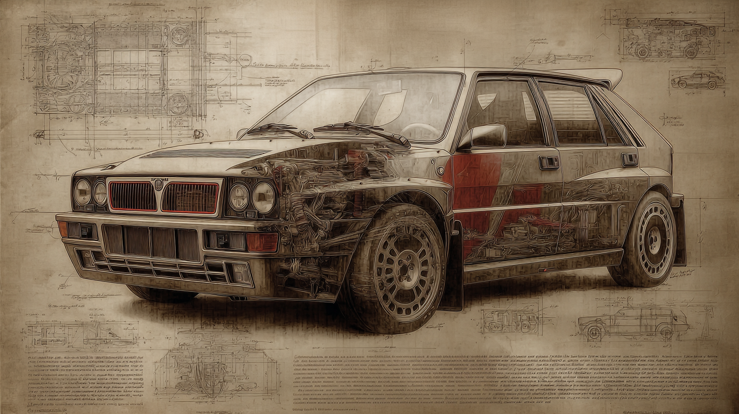 LANCIA DELTA INTEGRAL EVOLUTION RED POWER