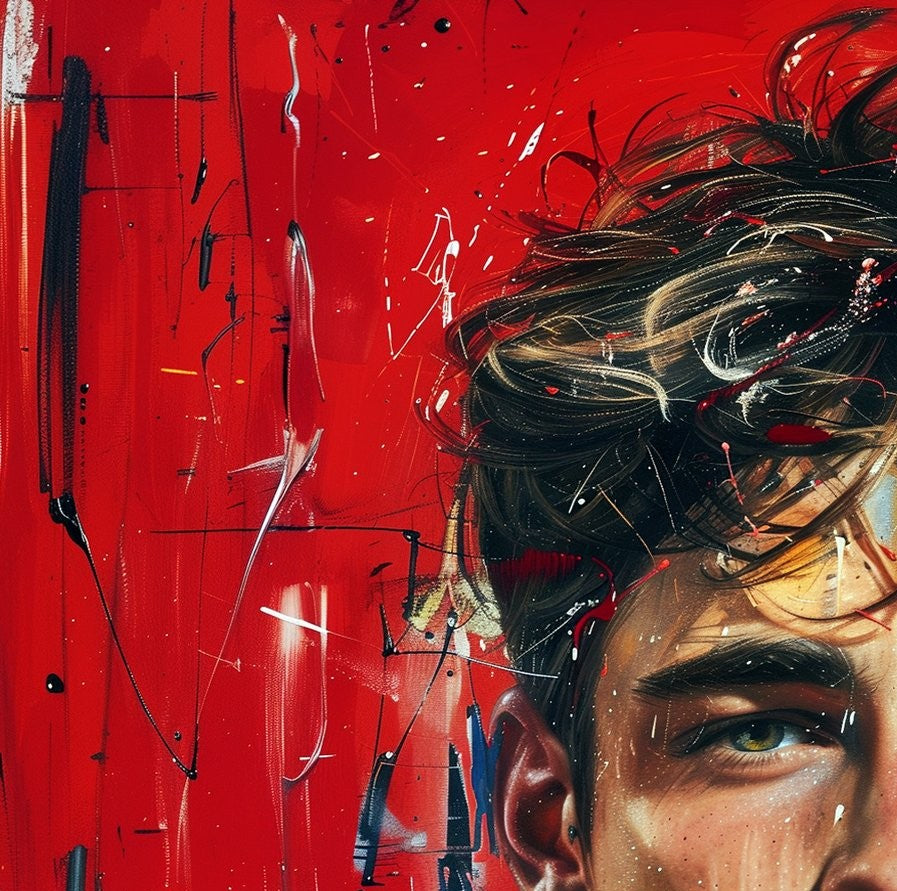 F1 - Leclerc in basquiat style