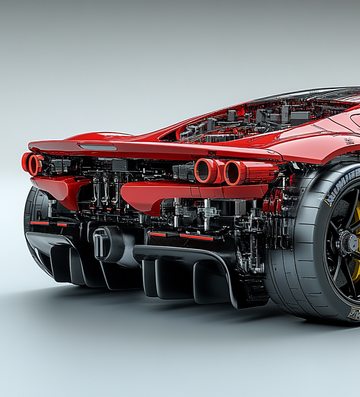 REALISTIC - RED DIAGRAMMATIC COMPONENTS