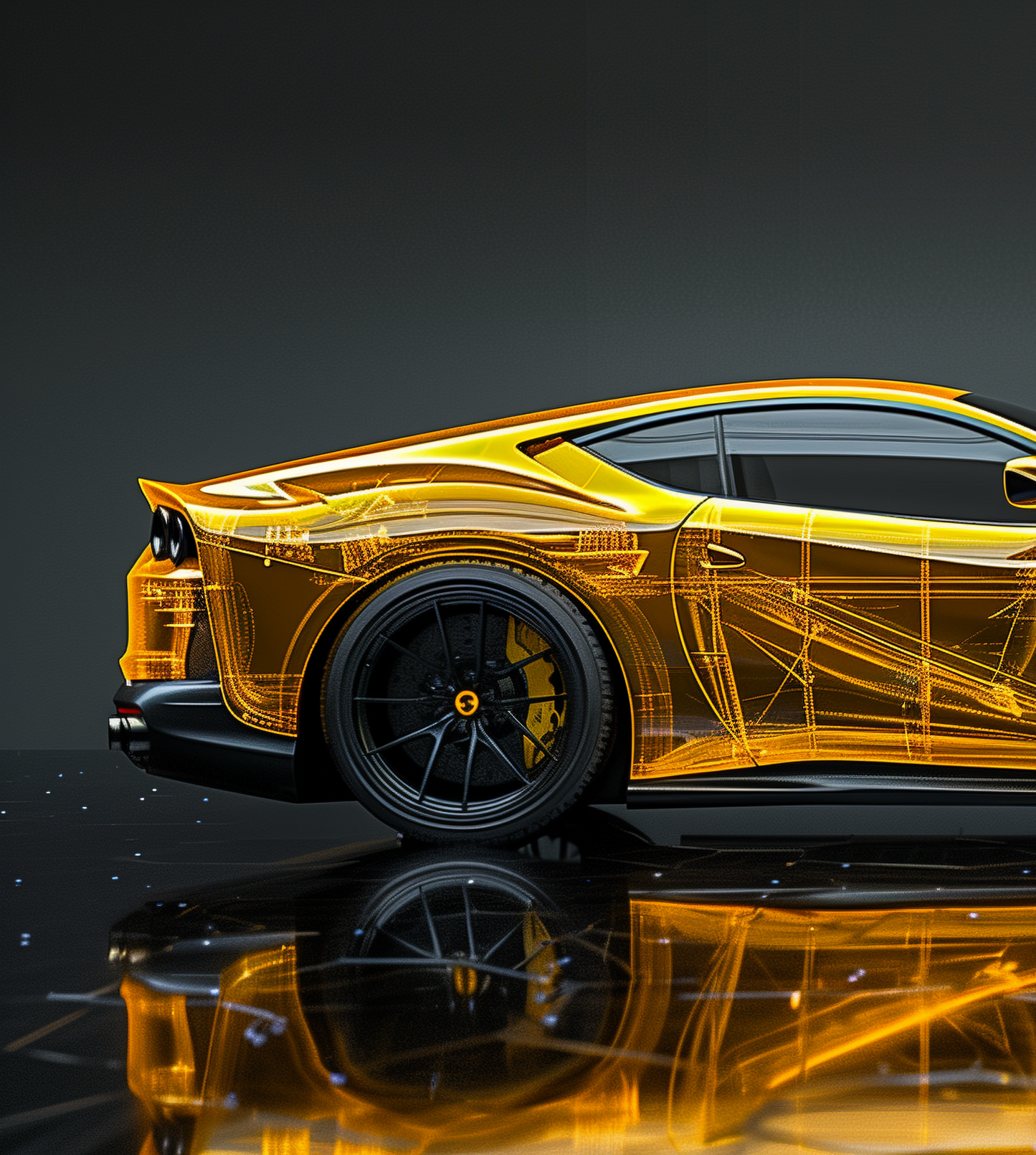 XRAY - F812 GTS POWER YELLOW TRANSPARENCY