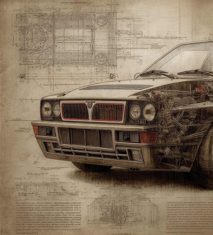 LANCIA DELTA INTEGRAL EVOLUTION RED POWER