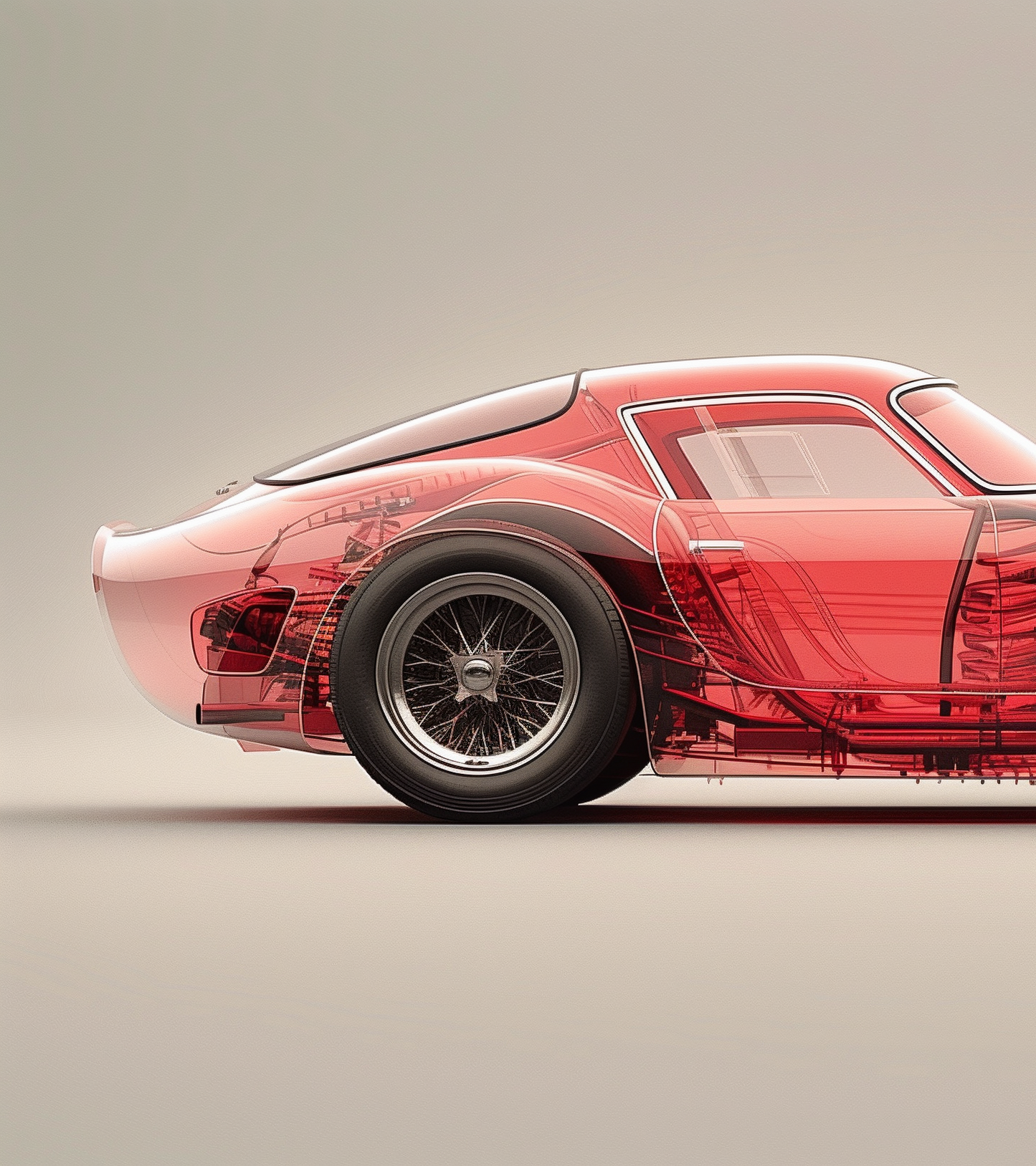 TRANSPARENCY - GTO '62 RED TRANSPARENCY