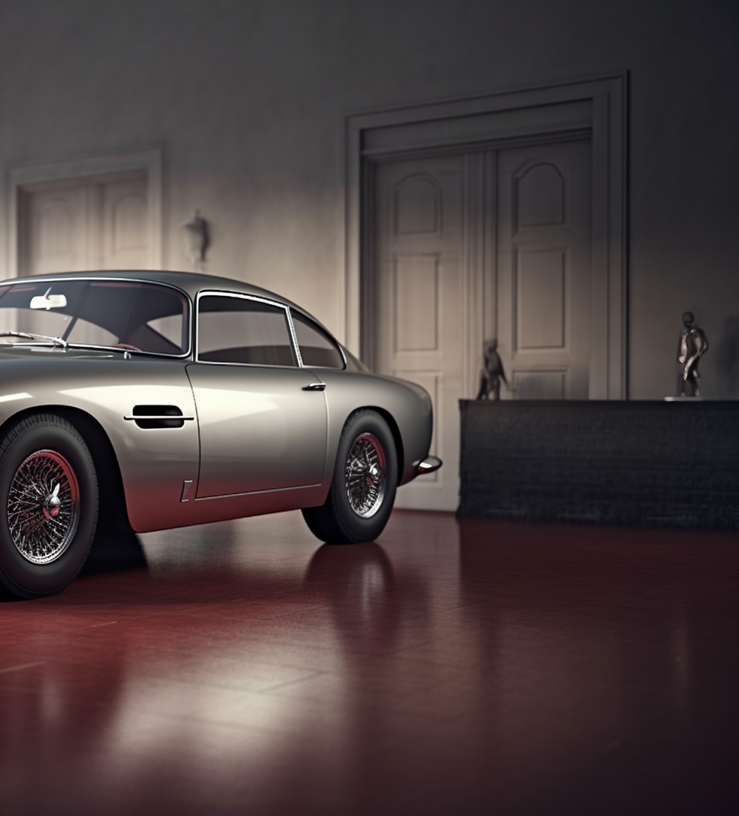REALISTIC - A.M. DB5 -1965 IN A TUSCANY HOUSE