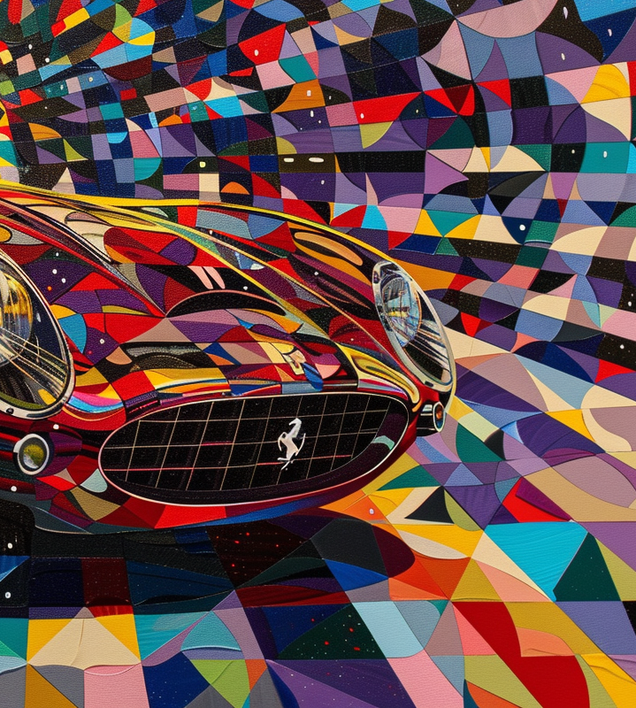 KANDINSKY - WASSILY PAINT 250 GTO IN HIS STYLE