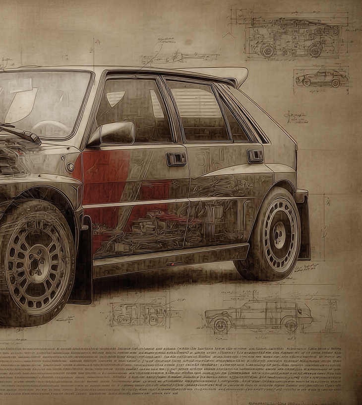 LANCIA DELTA INTEGRAL EVOLUTION RED POWER