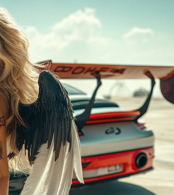 BLACK ANGEL AND WHITE DEMON