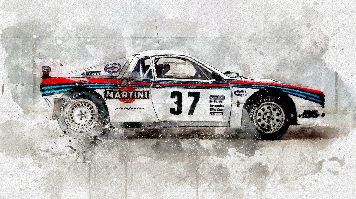 037 RALLY WATERCOLOR