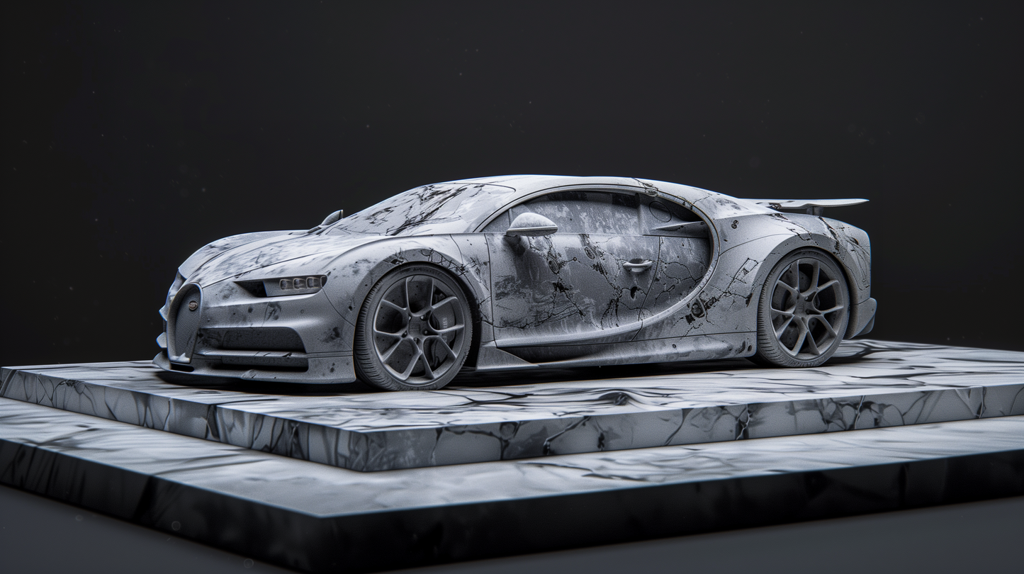 SCULPTURE - GREY MARBLE CHIRON