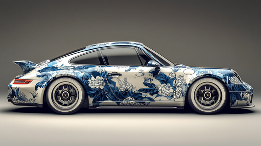 ORIENTAL -VINTAGE 993 WITH JAPANESE FLOWERS DECORATION