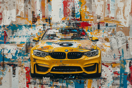 STREET ART - M4 YELLOW STREET ART