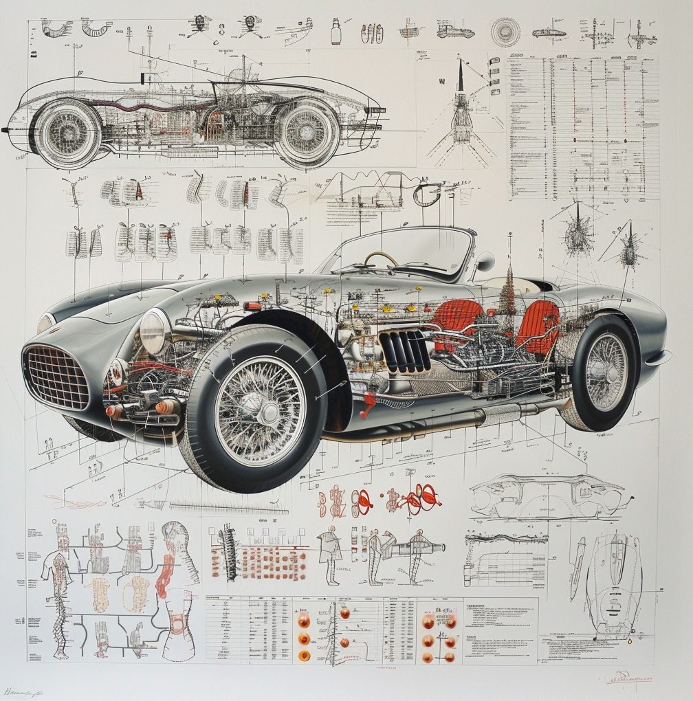 TECH - ASGC6 CABRIO 1954 TECHNICAL DIAGRAM