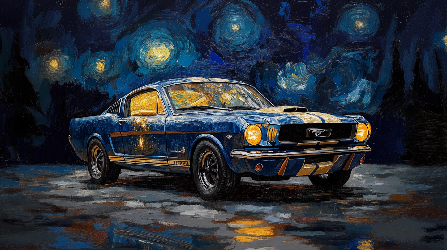 VAN GOGH - FORD MUSTANG STARRY NIGHT