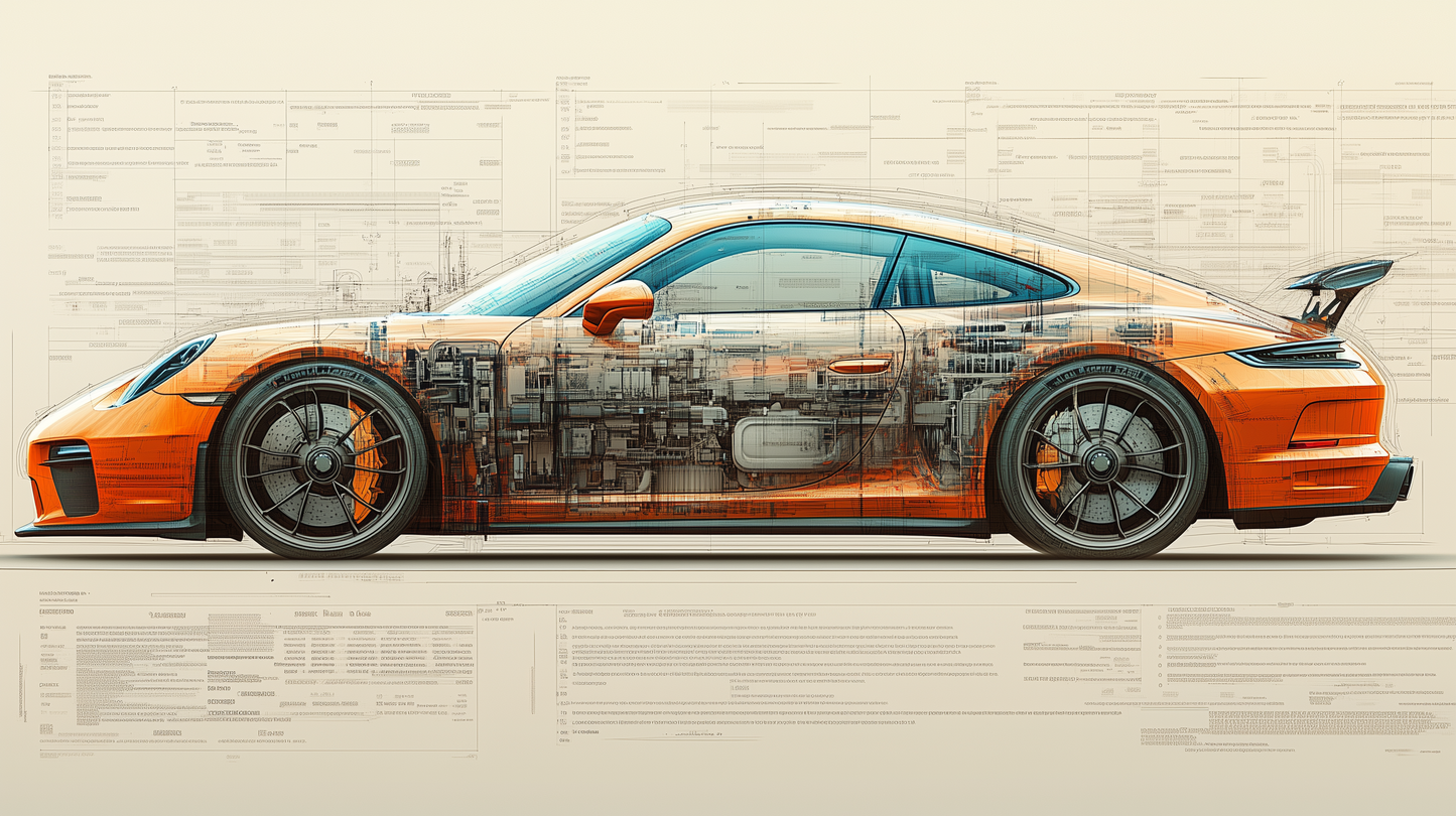 TECH - 911 TURBO ORANGE DETAILS