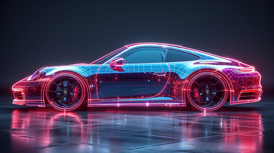 PORSCHE 911 NEON PINK