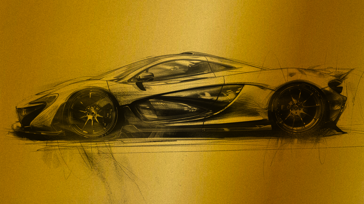 MCLAREN P1 COUPE' GOLD LINE