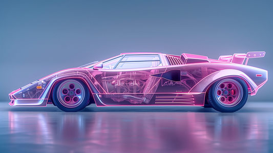 TRANSPARENCY PURPLE COUNTACH