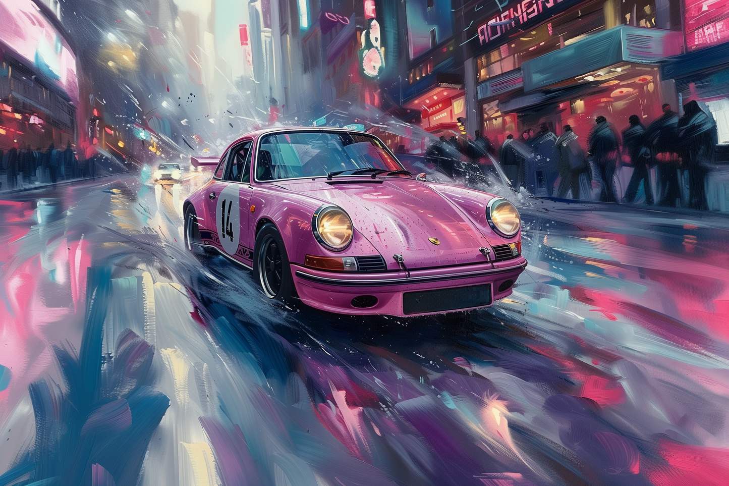 STREET ART -PINK 911 IN TIMES SQUARE
