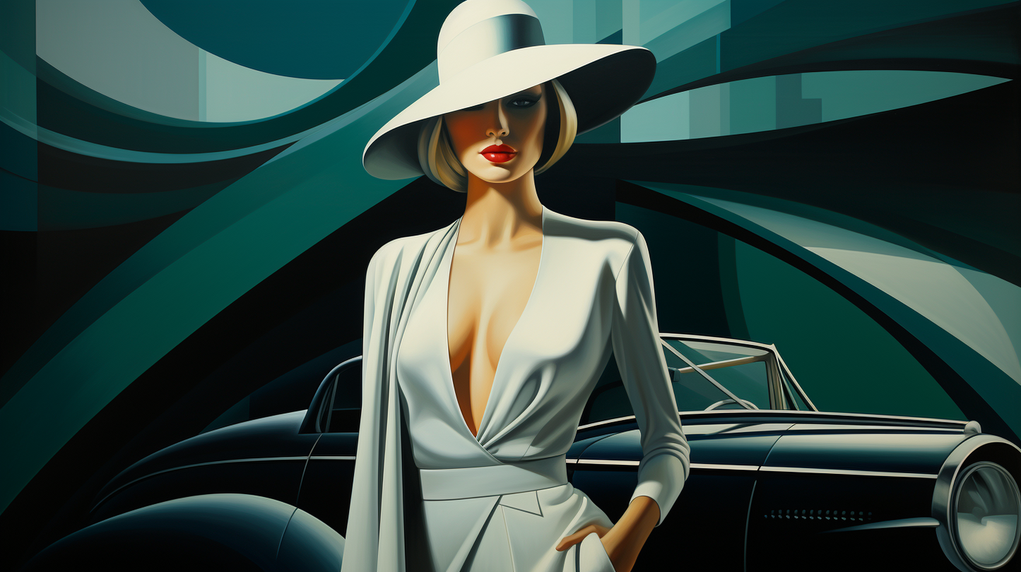 LEMPICKA - VINTAGE GREEN MERCEDES AND TAMARA
