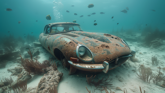 SURREAL -JAG E 1961 SUBMERGED AND REDISCOVERED