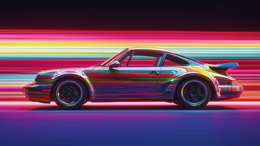 NEON - 911 SC TURBO IN A COLOUR FLOW