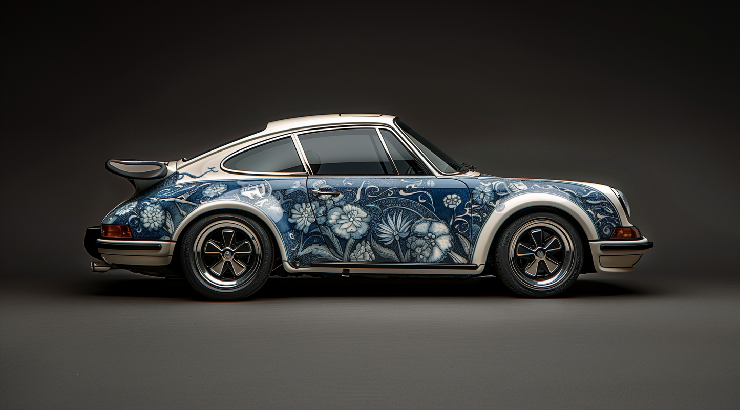 ORIENTAL - 911 SC TURBO IN A CHINESE MING PORCELAIN STYLE