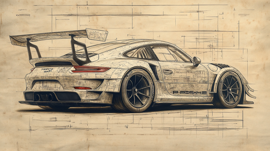 DA VINCI STYLE - 911 GT3 VINTAGE DRAFTS