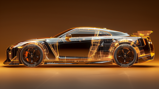 NISSAN GTR GOLDEN REFLECTION