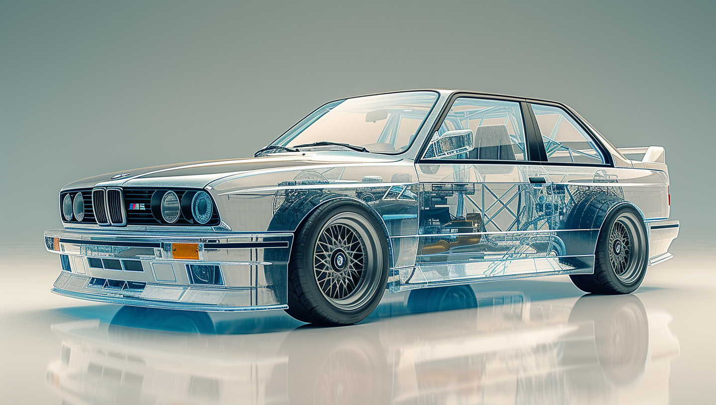 TRANSPARENCY - M3 E30 BLUE TRANSPARENCY
