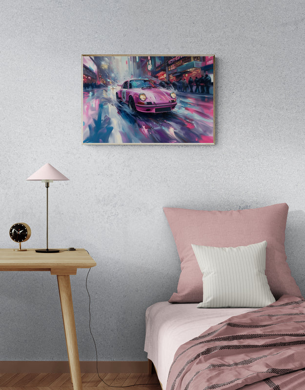 STREET ART -PINK 911 IN TIMES SQUARE