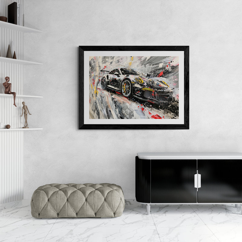ACRILIC - 911 IN BLACK ACRILIC STYLE PAINT