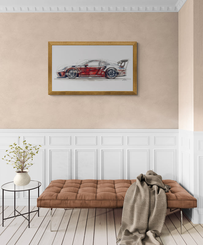 TECH - GT2 RS RED CHART DIAGRAM