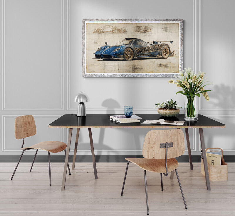 DA VINCI STYLE -PAGANI ZONDA DA VINCI DRAFT