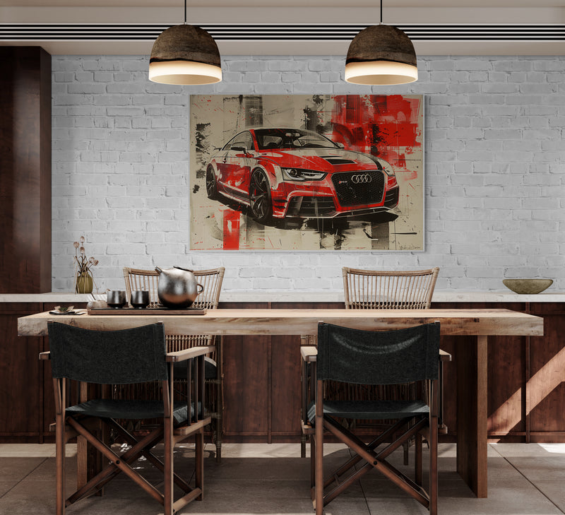 STREET ART - TT RS RED POWER