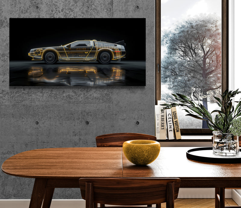 XRAY - GOLD BACK TO THE FUTURE DE LOREAN