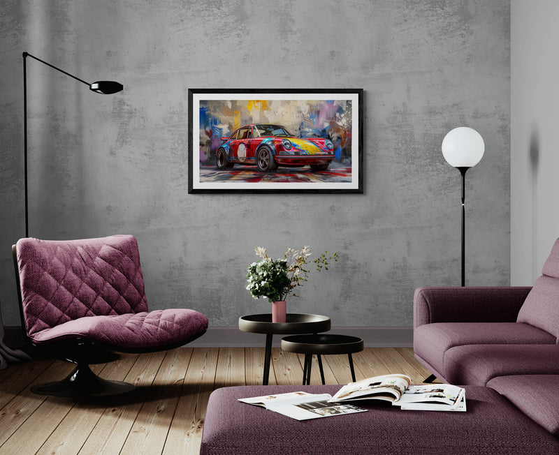 REMBRANT - PORSCHE CARRERA IN OLD REMBRANDT STYLE