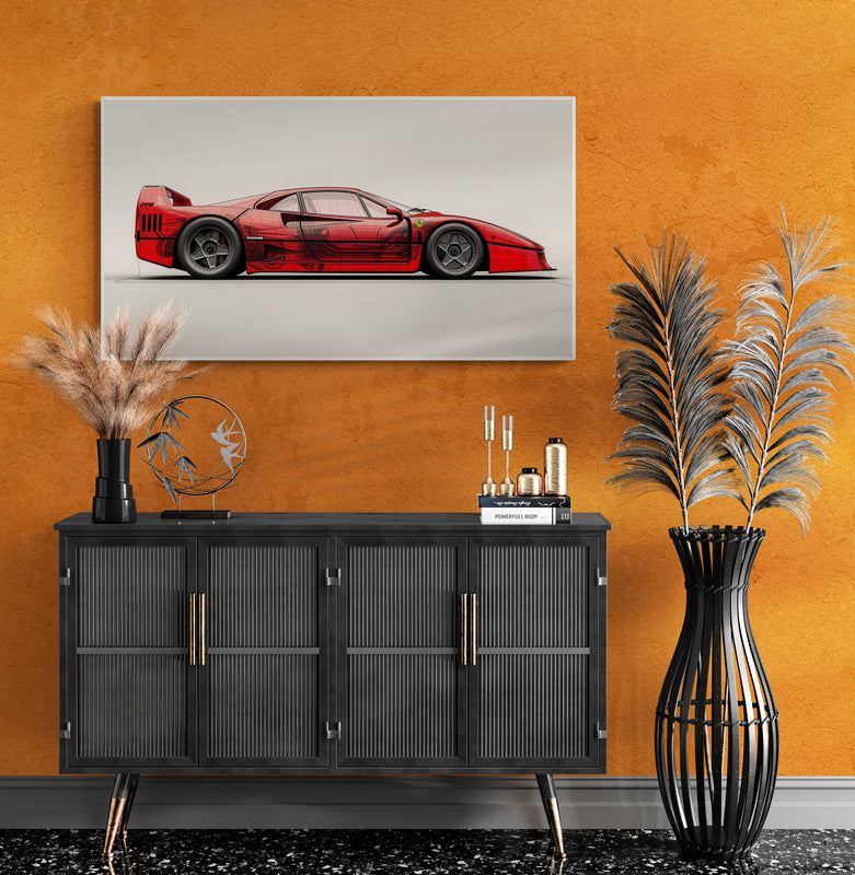 TRANSPARENCY - F 40 RED TRANSPARENCY