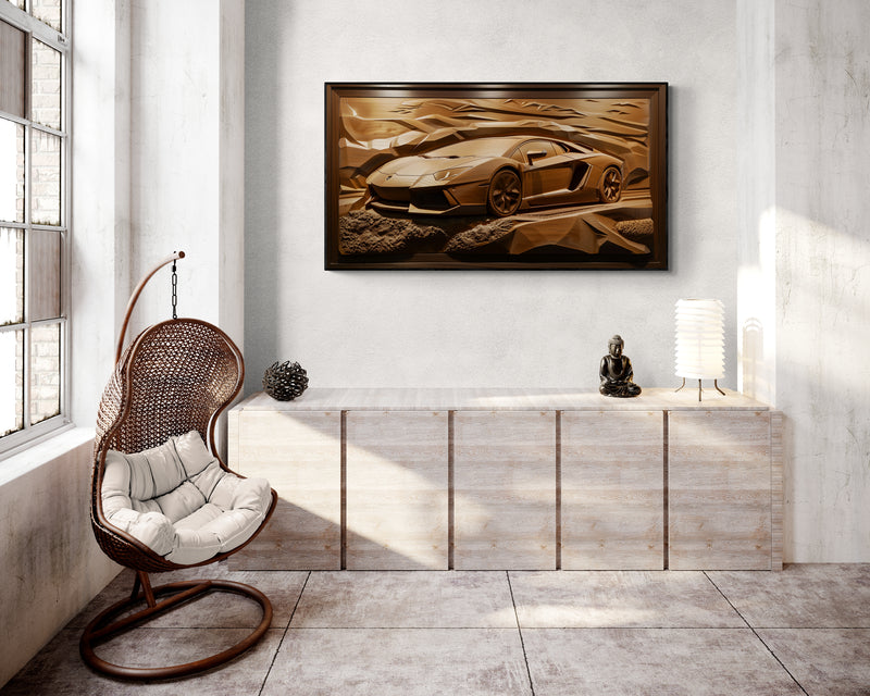 SCULPTURE - BRIAR WOOD FOR A SCULPTURE OF AVENTADOR