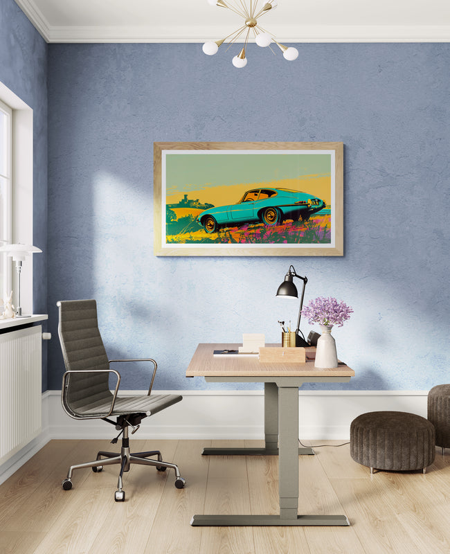 JAGUAR E - 1969 IN A SCOTTISH CASTLE SIGHTSEINING