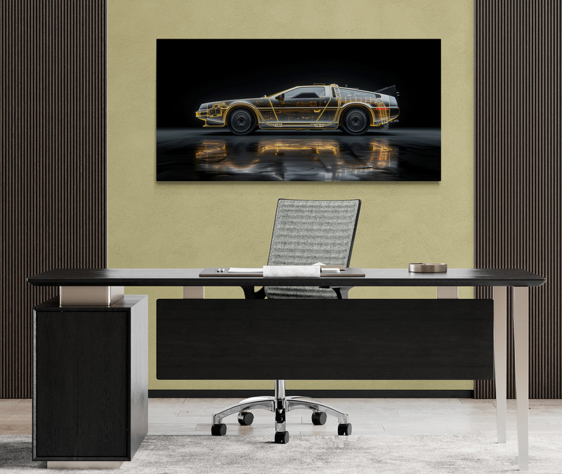 XRAY - GOLD BACK TO THE FUTURE DE LOREAN