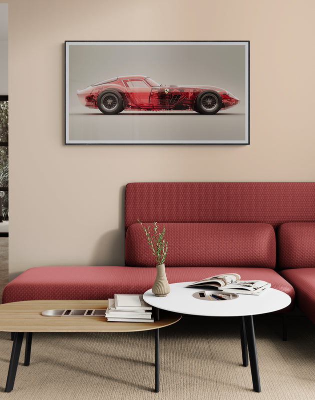 TRANSPARENCY - GTO '62 RED TRANSPARENCY