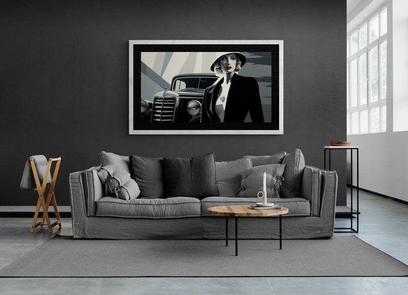LEMPICKA - BLACK 30'S CAR and B&W TAMARA