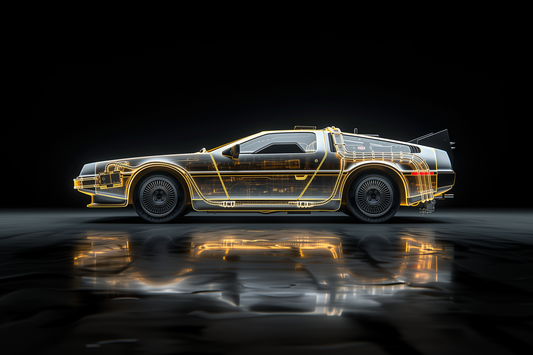 XRAY - GOLD BACK TO THE FUTURE DE LOREAN
