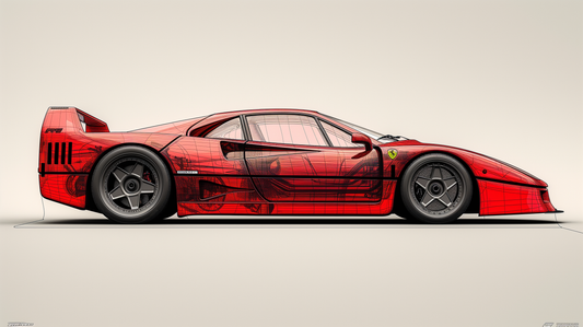 TRANSPARENCY - F 40 RED TRANSPARENCY