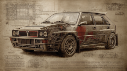 LANCIA DELTA INTEGRAL EVOLUTION RED POWER