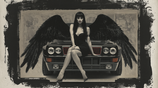 STREET ART - INTEGRALE WHITE ANGEL AND BLACK DEMON